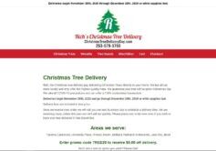 Rich's Christmas Tree Delivery Service Web Design